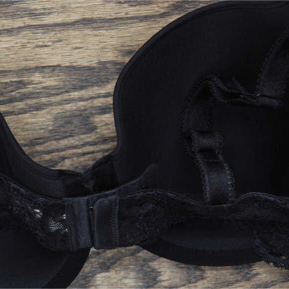 NWT Wacoal Womens French Garden Contour Bra 85340 85340 Black 34D - Picture 7 of 7